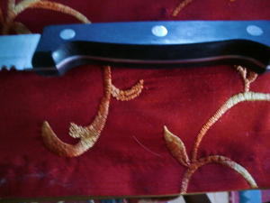 2 hochwertige Messer mit Wellenschliff, durchgängige Klinge bis Griffende, sehr stabile schwere Bild 5