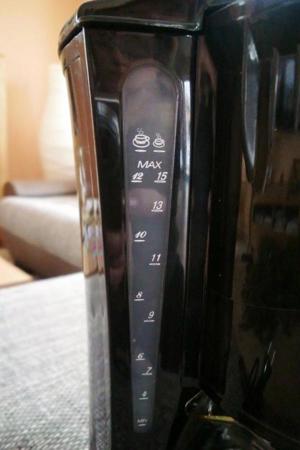 Kaffeemaschine schwarz mit Timer und Uhrzeitanzeige, Bild 3