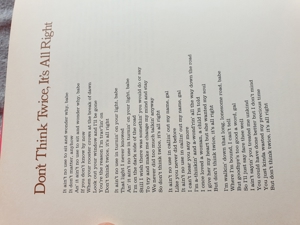 Bob Dylan-Buch "Writings and Drawings" in Englisch, Hardcover 1973 - image 7