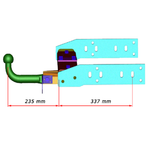 Anhängerkupplung Variabel 12,5 kN für Ihr Wohnmobil / Reisemobil Bild 2