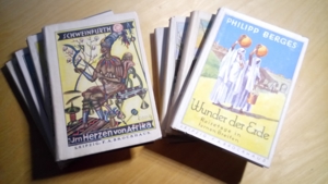 8 Bücher de Brockhaus (Leipzig) Serie Reisen und Abenteuer