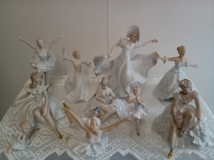 11 Wallendorfer Porzellan Figuren Ballerina Tänzerin Sammlung Sammler