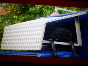 Dachspoiler Pickup LKW Alu-Riffelblech für PickUp & Kleinlaster Bild 1