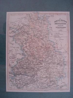 Historische Karte "Der Jagst-Kreis und der nördliche Teil des Donau-Kreises ..." Bild 3