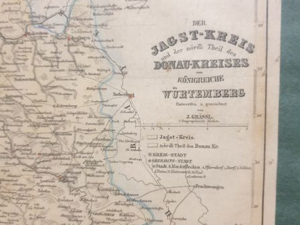Historische Karte "Der Jagst-Kreis und der nördliche Teil des Donau-Kreises ..." Bild 8