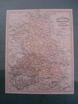 Historische Karte "Der Jagst-Kreis und der nördliche Teil des Donau-Kreises ..." Bild 1