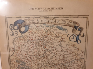 Historische Karte "Der Schwäbische Kreis nach Selzlin 1572" Bild 2