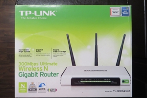TP-Link TL-WR1043ND 300 Mbps 4-Port Gigabit Wireless N Router Bild 1