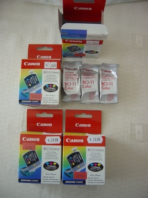 7 X Original Canon Tintenpatrone BCI11/BCI10Colour/Black je 3er Pack=21 Stk.NEU Bild 10