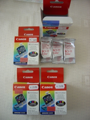 7 X Original Canon Tintenpatrone BCI11/BCI10Colour/Black je 3er Pack=21 Stk.NEU Bild 11