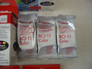 7 X Original Canon Tintenpatrone BCI11/BCI10Colour/Black je 3er Pack=21 Stk.NEU Bild 9