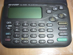 Seltene Sharp Personal Elektronische Organisator- EL6320 -Memo Master Alarm - 1 Neu Bild 8