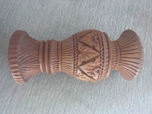Schüssel Schale Vase 2 Kelche Holz Schnitzerei Thailand filigran Bild 1
