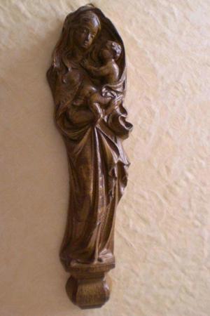 BETONBILD/-FIGUR (Maria mit Jesuskind)