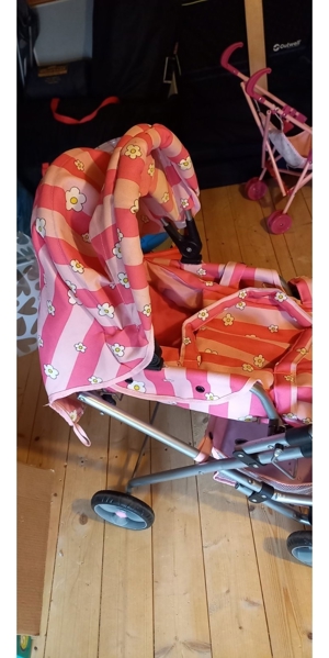 Puppen-Kinderwagen mit Babytrage