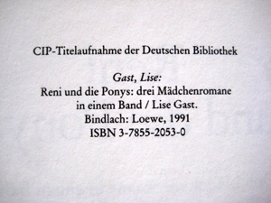Schöne Pferdegeschichte Reni und die Ponys von Lise Gast in sehr gutem Zustand, Loewes Verlag Bild 4