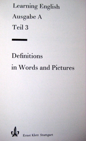 Schulbuch Learning English Ausgabe A Teil 3 - Definitions in words and pictures , 94 Seiten Bild 3