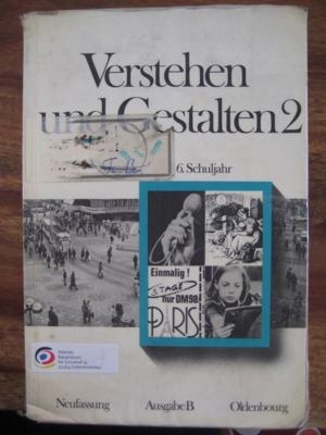 Schulbuch Verstehen und Gestalten 2 von Gerhard Schoebe, 159 Seiten, Oldenburg Verlag