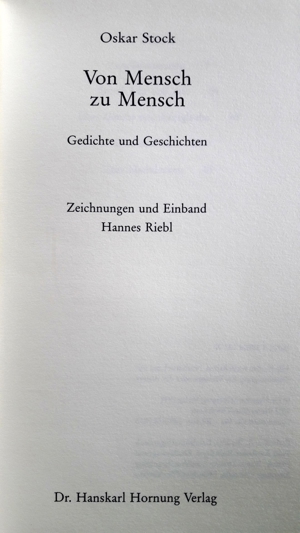 Interessantes Lehrbuch Von Mensch zu Mensch von Oskar Stock, 119 Seiten, ISBN: 388804037X, Bild 4
