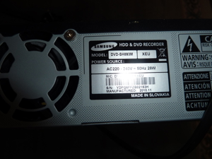 Samsung DVD Recorder mit Festplatte, 160 GB, SH 893 Bild 4