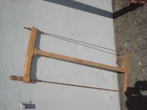 7 alte Holzsägen Zimmermann Sägen. Bild 5