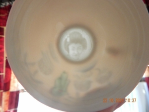 Japanische Teetasse Unterteller Porzellan Untertasse mit Geisha Gesicht Bild 5
