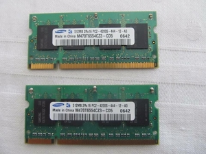 RAM Speicher 1GB für Samsung Notebooks von Samsung (2x 512MB