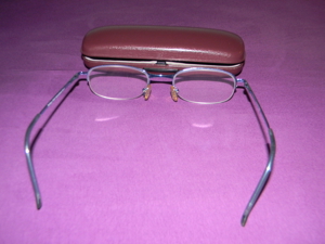 Fernbrille von Apollo Optik für Damen , mit hellblauem Gestell und Etui Bild 3