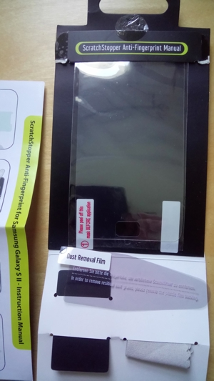 Anti-Fingerprint für Samsung S II (1x) Bild 2