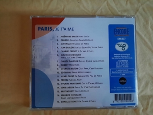 Musik CD "Paris, je t``aime" Bild 3