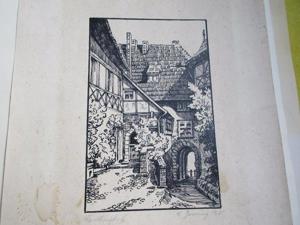 alte Litho von der Wartburg Bild 2