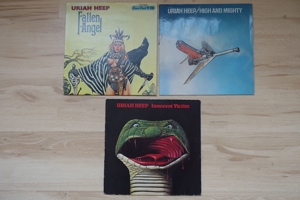 3 LPs Vinyl URIAH HEEP 1976 1977 1978 Rockmusik Erstpressungen Bild 2