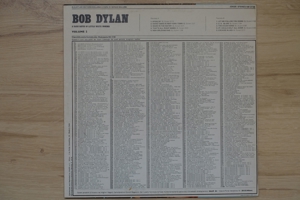 LP Vinyl BOB DYLAN Volume 2 Made in Italy 1974 Erstpressung Bild 2