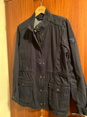Damen-Parka, Baumwolle, dunkelblau, neuwertig