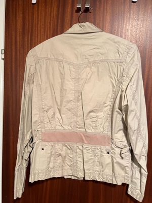 Damen-Blouson, Baumwolle, beige, neuwertig Bild 2