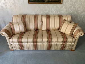 Finkeldei Sofa Couch 2-Sitzer mit Kissen Polstermöbel Bild 1