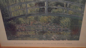 Claude Monet The Water Lilly Pont gerahmter Druck 74,5 x 54,5cm Bild 2