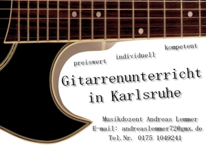 Privater Gitarrenunterricht in Karlsruhe! Bild 2