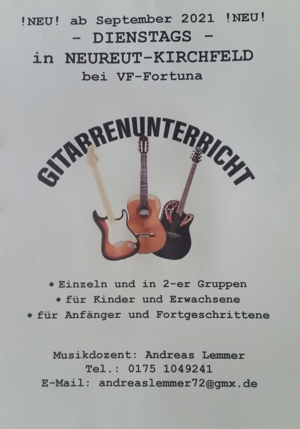 Privater Gitarrenunterricht in Karlsruhe! Bild 3