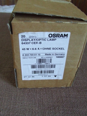 Osram/Halogen / Display / Optic Lamp-64337B45-15 - Neu Bild 3