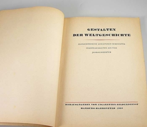 Sammelalbum "Gestalten der Weltgeschichte" 1933 Bild 2