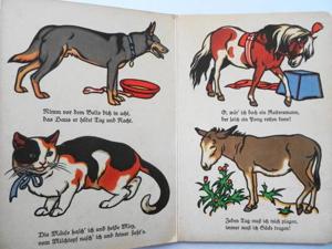 Bei den lieben Tieren. Ein neues Tierbilderbuch. Bilderbuch, Mainz, Verlag Jos. Scholz Bild 2