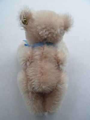 Steiff Original Teddybär, Teddy rosé, Mohair, 15 cm hoch Bild 5