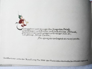 Goethe, Johann Wolfgang von. Hochzeitlied. Ein Marionettenspiel. Zeichnungen von U. Elsäßer. Bild 8