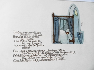 Goethe, Johann Wolfgang von. Hochzeitlied. Ein Marionettenspiel. Zeichnungen von U. Elsäßer. Bild 4