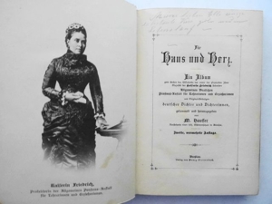 Hausser, Marie. Für Haus und Herz. Ein Album von 1889 Bild 2