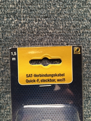 SAT Kabel 2* Quick F-Stecker doppelt geschirmt Koaxialkabel Bild 2