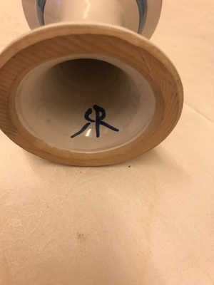 Keramik Kerzenständer handgemalt Bild 5