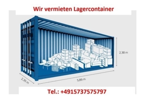 Wir vermieten Lagercontainer