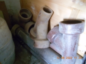 Tonrohre für Abwasserleitung. Bild 2